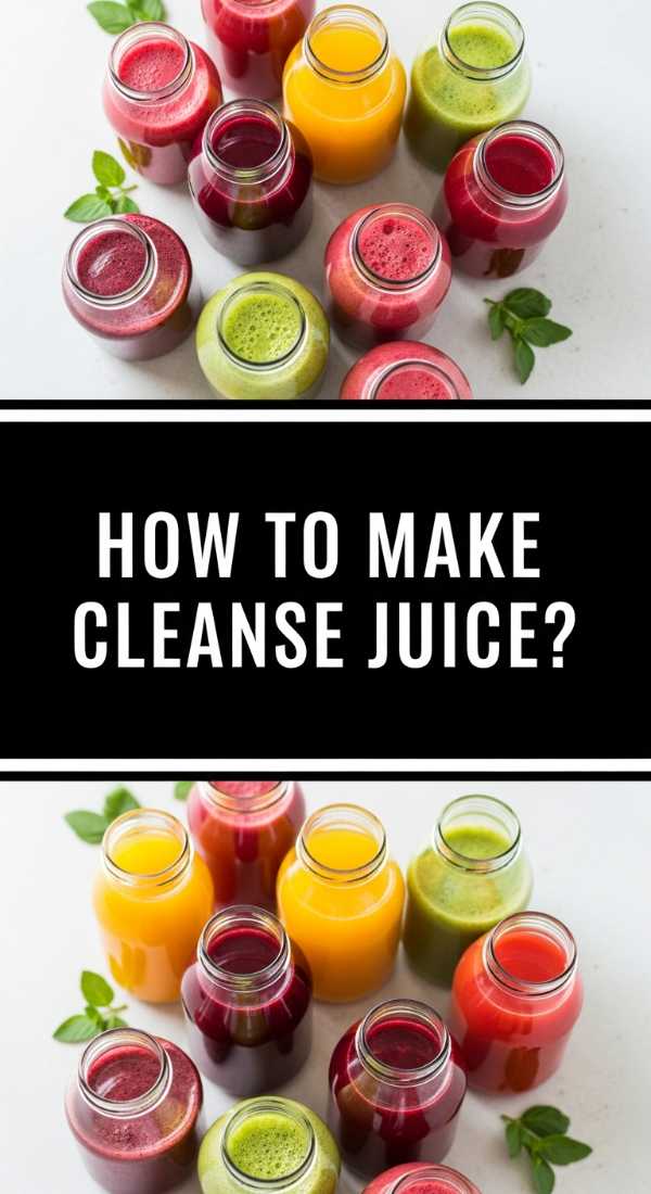 How To Make Cleanse Juice 69fc22097d2f4