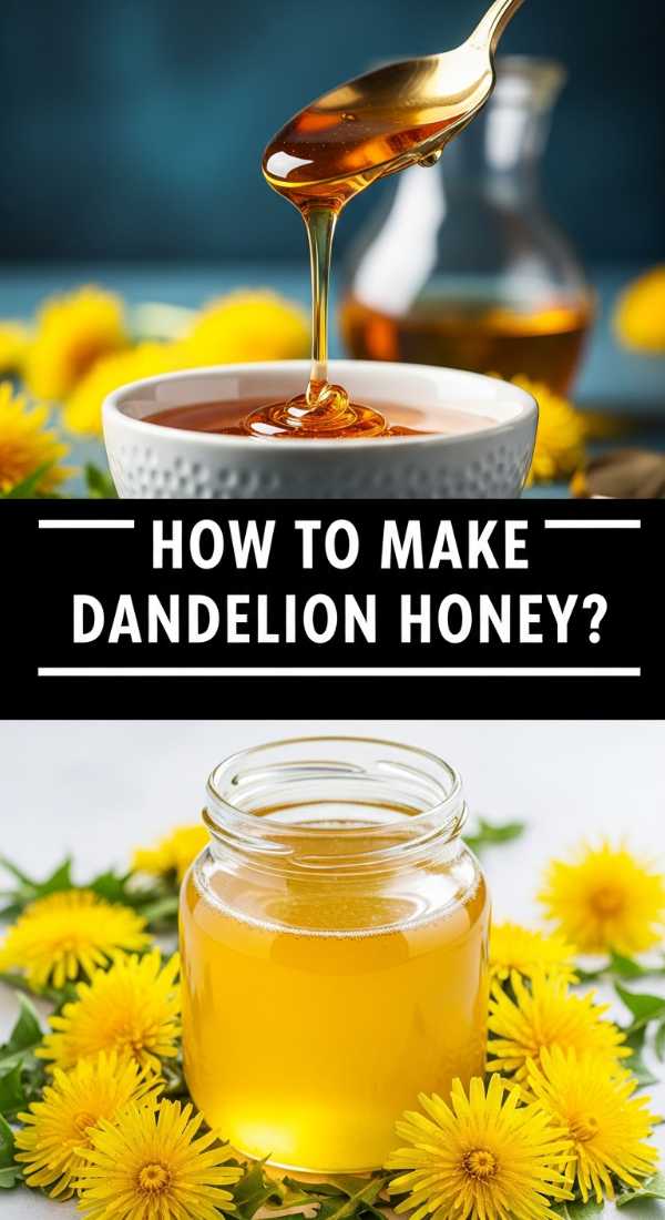 How To Make Dandelion Honey 69f44d20e6776