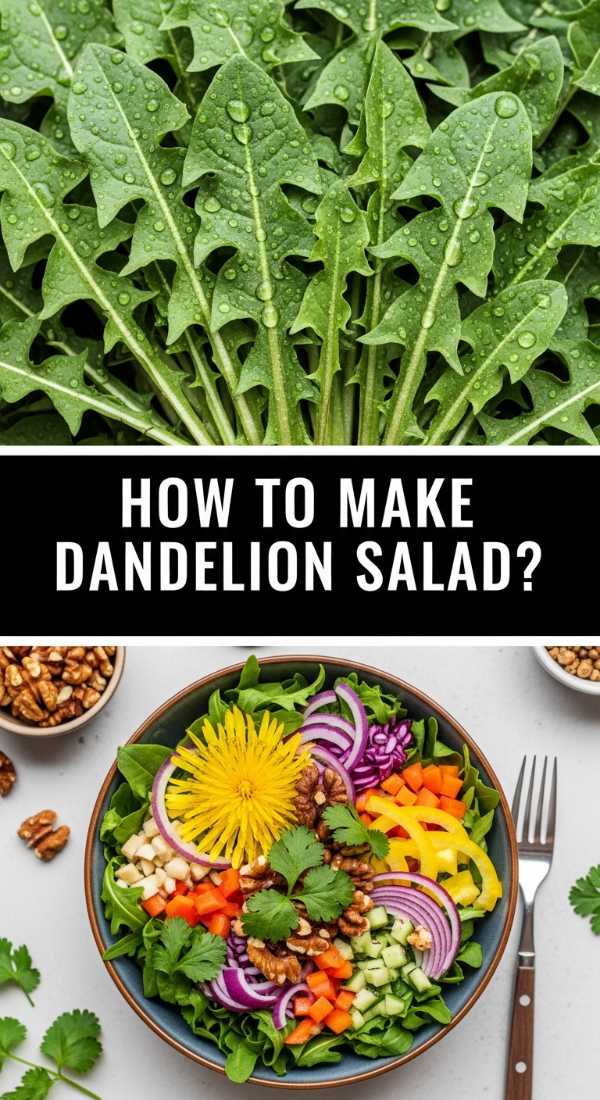 How To Make Dandelion Salad 69f44d21a9200
