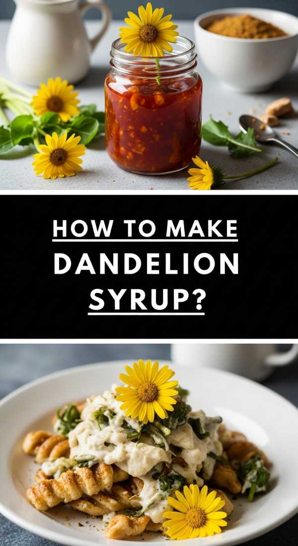 How To Make Dandelion Syrup 69f44fa70cf96