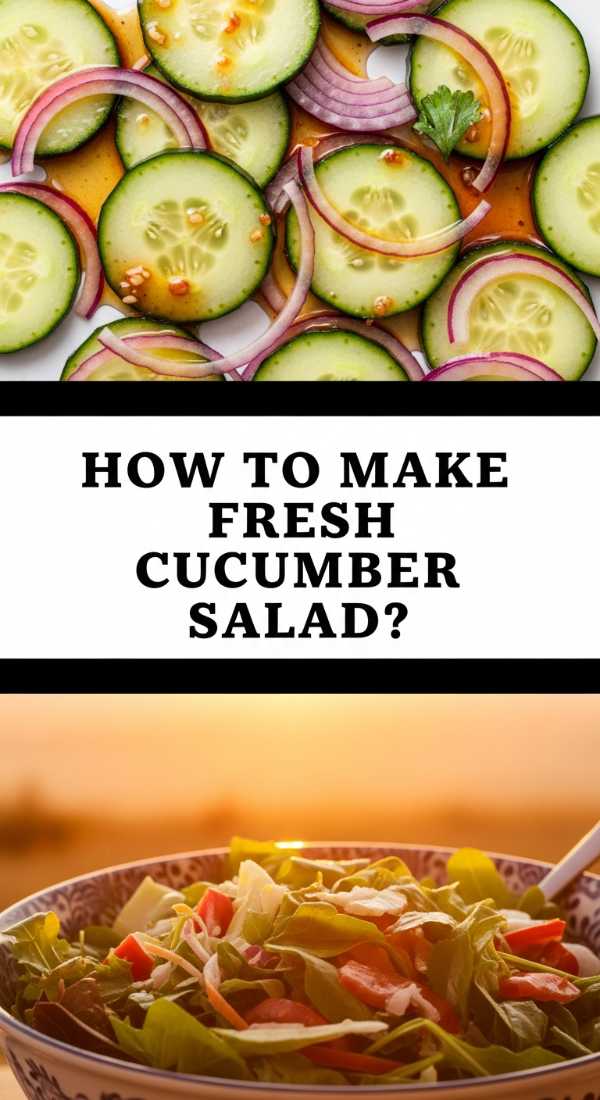 How To Make Fresh Cucumber Salad 6a041f6018b04