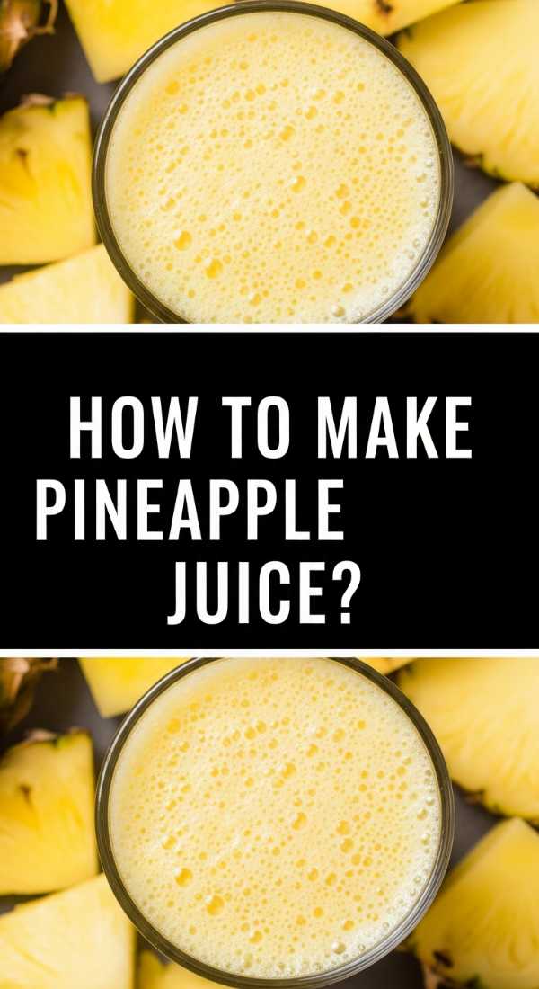 How To Make Pineapple Juice 69fc220948e85