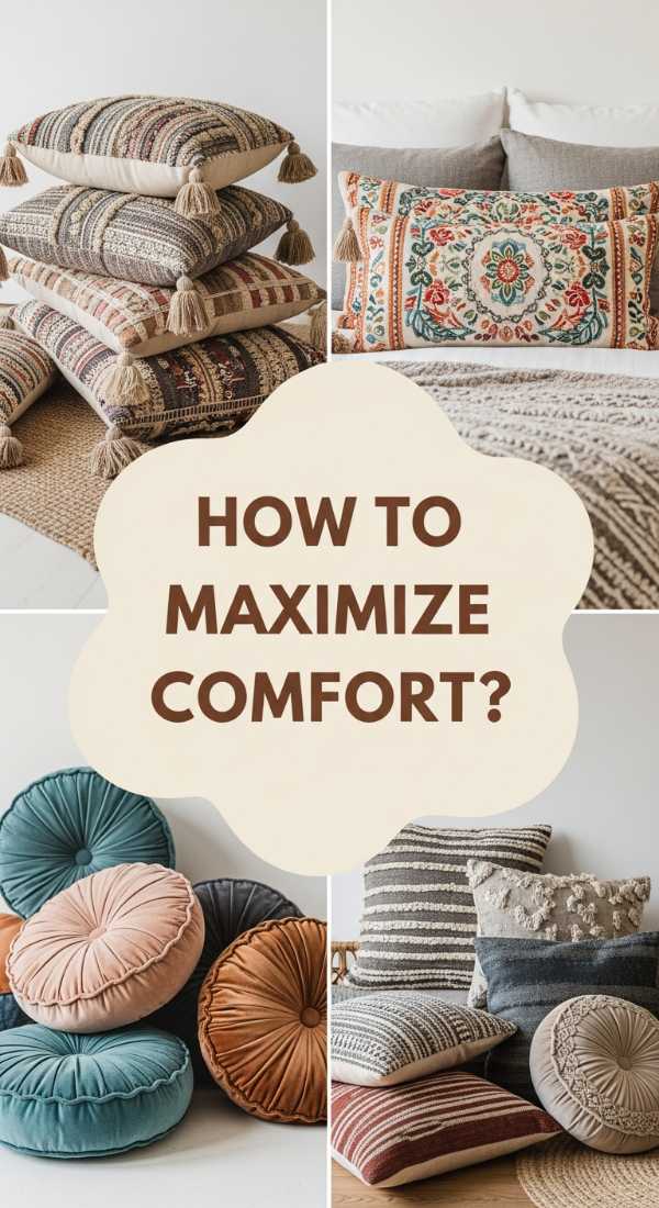 How To Maximize Comfort With Bohemian Pillows 6a083062c9b92