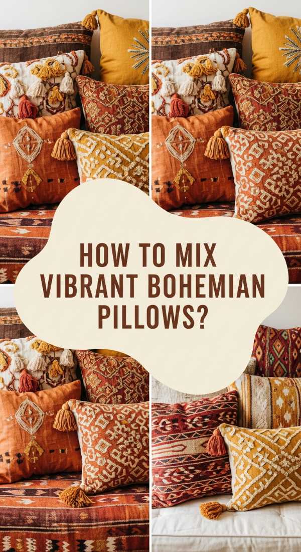 How To Mix Vibrant Bohemian Pillows For Maximum Comfort 6a081cfe4d0d0