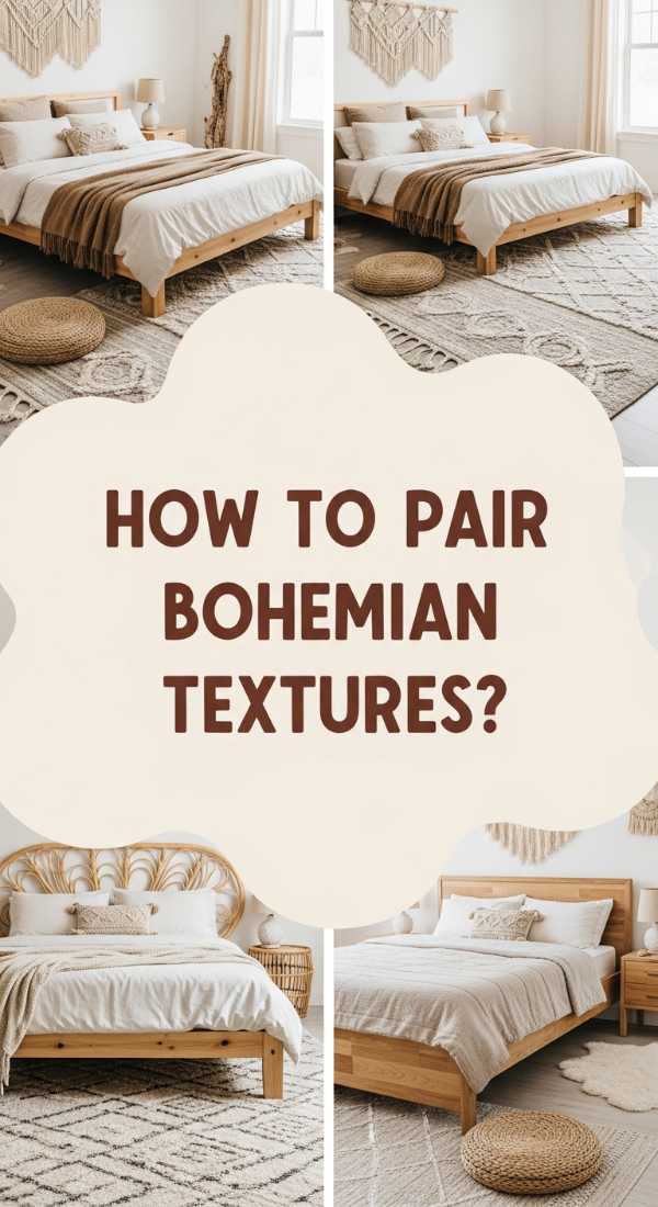 How To Pair A Bohemian Bed With Textural Floor Elements 6a08228c9bcc6