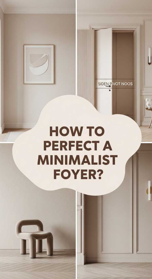 How To Perfect A Minimalist Entrance Foyer Wall Design For Timeless Appeal 69fb1b13d70ed
