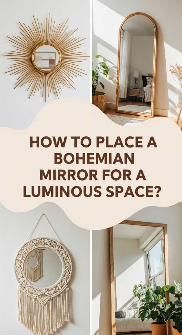 How To Place A Bohemian Mirror For A Bright And Luminous Space 6a082182284f3