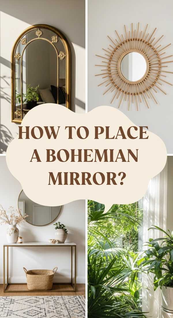 How To Place A Bohemian Mirror For A Brighter Morning Routine 6a08218716ca4