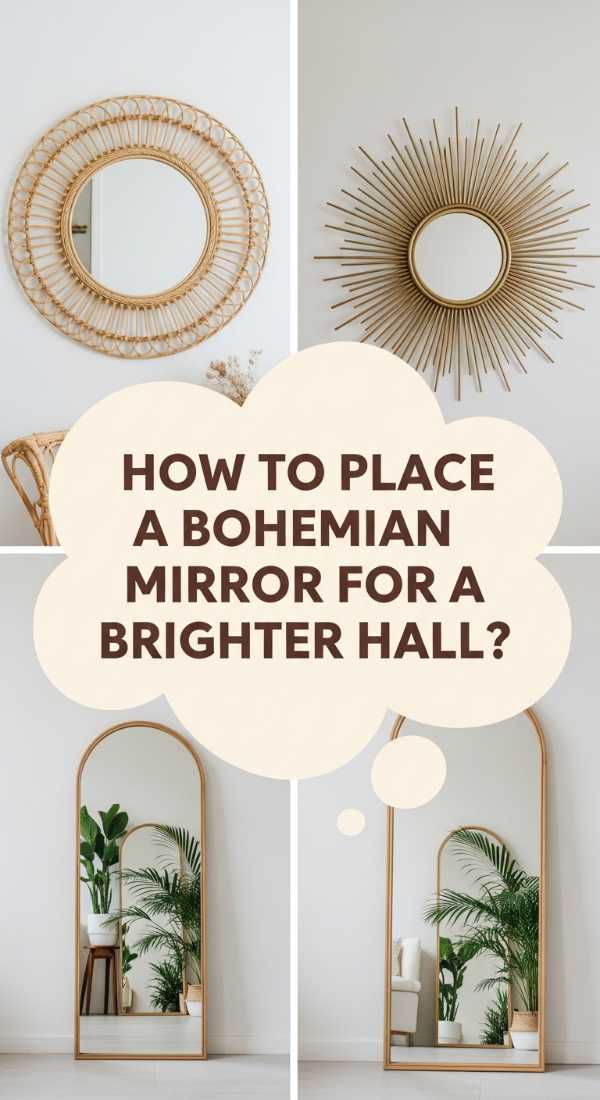 How To Place A Bohemian Mirror For A Brighter Sunlit Hallway 6a08274b41704