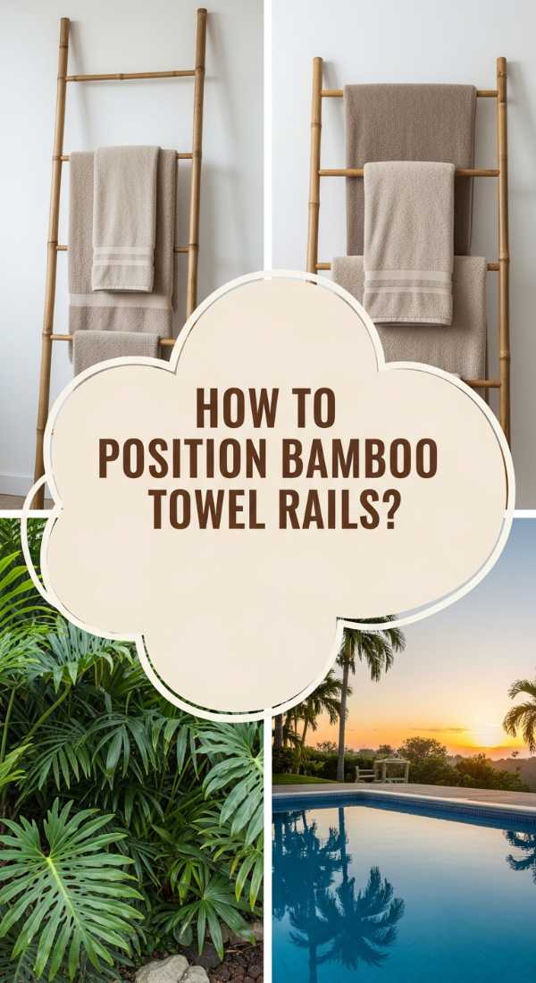 How To Position Freestanding Bamboo Rails For Elegant Pool Towel Drying 6a0070083169f