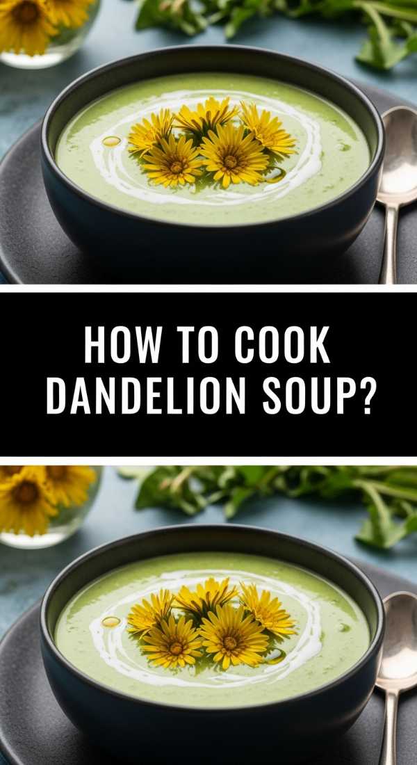 How To Prepare Creamy Dandelion Soup 69f44fa90d270