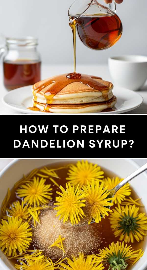How To Prepare Floral Dandelion Syrup 69f44faa93902