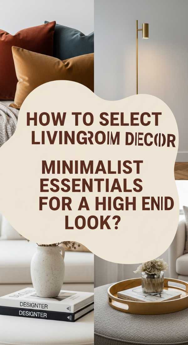 How To Select Living Room Decor Minimalist Essentials For A High End Look 6a08361132684