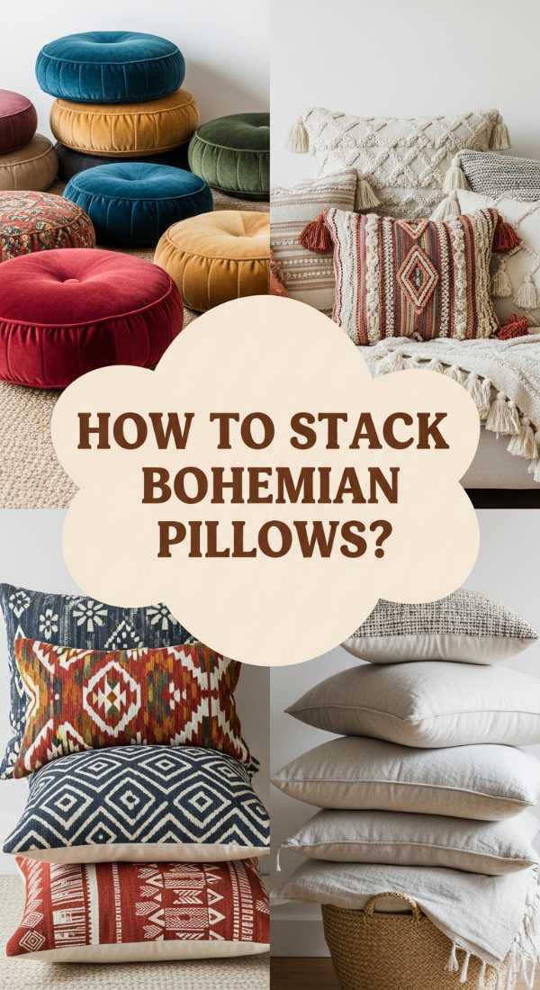 How To Stack Bohemian Pillows For A Luxurious Lounge 6a0822a99c17a