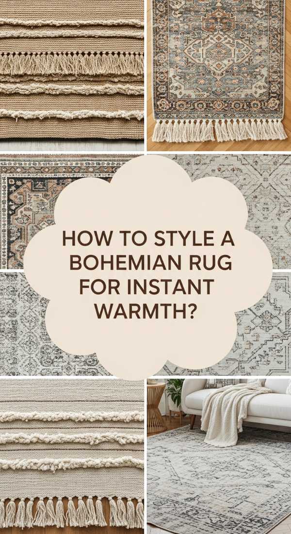 How To Style A Bohemian Rug For Instant Living Room Warmth 6a081cc183620