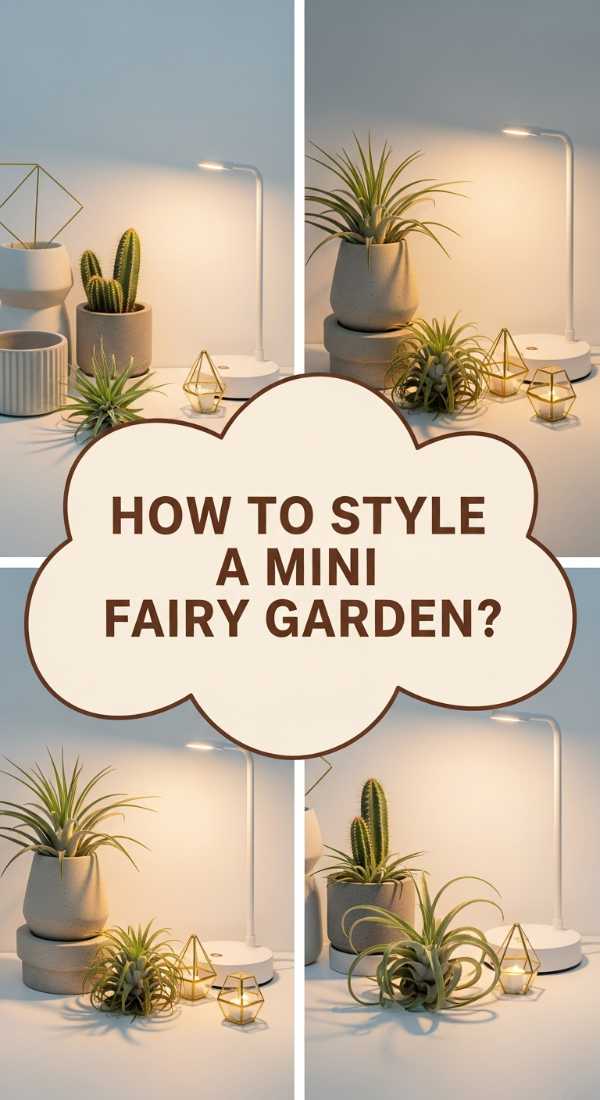 DIY Fairy Garden Secrets: How to Create a Miniature Wonderland How To Style A Mini Fairy Garden For Desk Inspiration 69fb1cec1261e