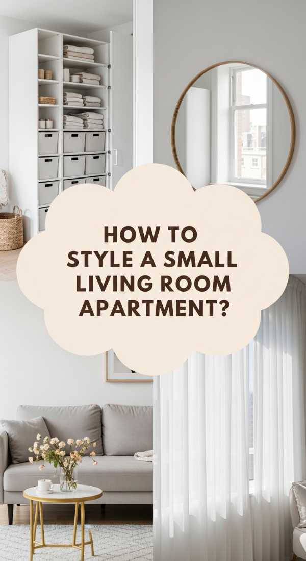 How To Style A Small Living Room Apartment For An Aesthetic Glow 6a08256d454a0