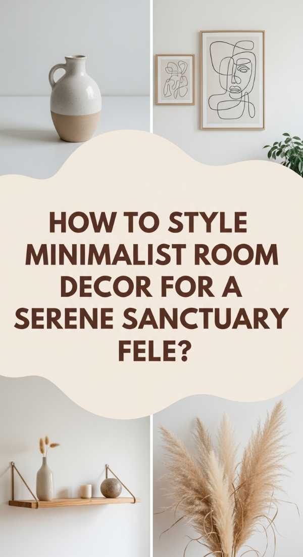 How To Style Minimalist Room Decor For A Serene Sanctuary Feel 6a08360eb826f