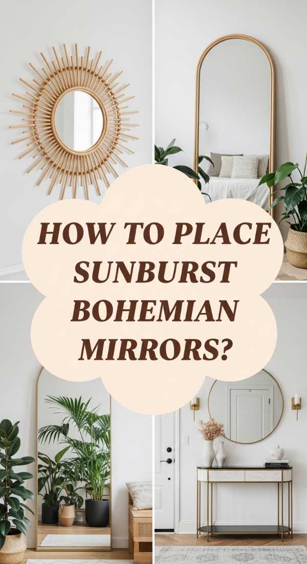 Transform Your Home into a Dreamy Bohemian Sanctuary How To Use A Sunburst Bohemian Mirror For Better Natural Light 6a0823e486ce1