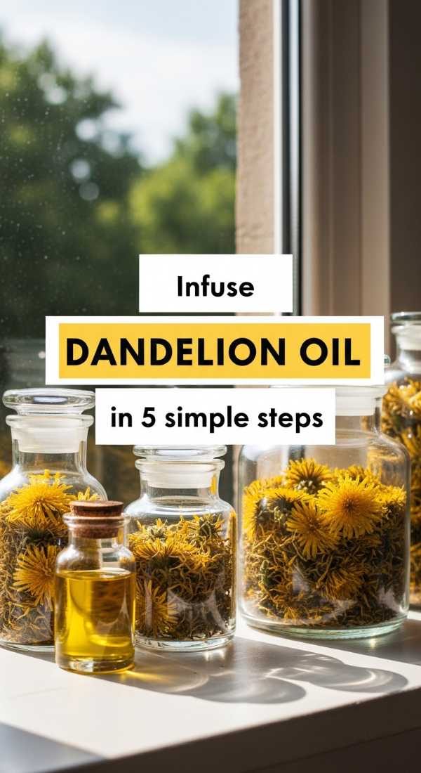 Infuse Dandelion Oil In 5 Simple Steps 69f59f7c032b3