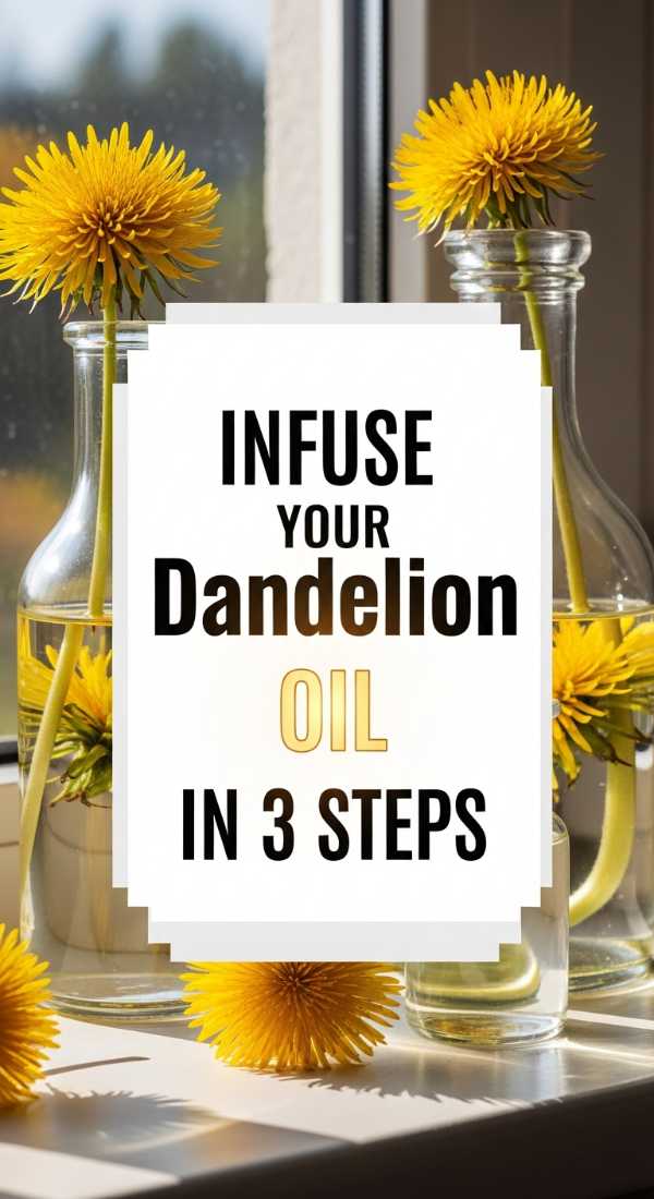 From Lawn to Table: Elevated Dandelion Recipes for the Modern Forager Infuse Your Dandelion Oil In 3 Steps 69fd889a7f347