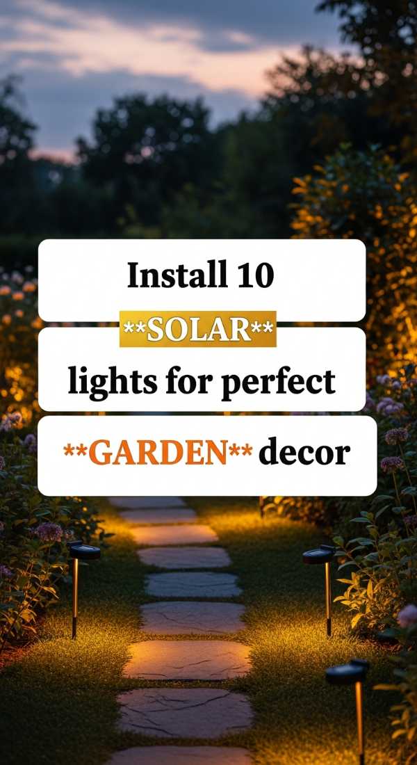 Install 10 Solar Lights For Perfect Garden Decor 69fb222c83a9b