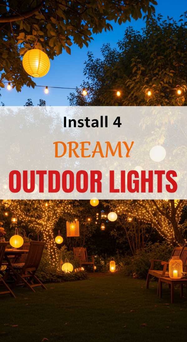 Install 4 Dreamy Outdoor Lights For Your Night Party 69fc267a94281