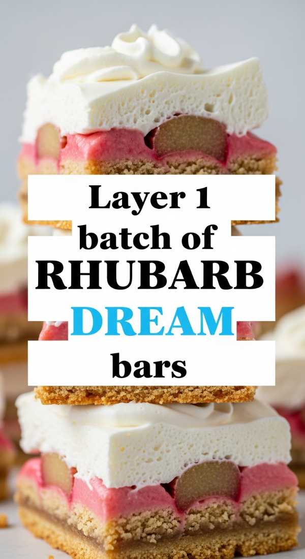 Sweet, Tart, and Totally Irresistible: The Ultimate Strawberry Rhubarb Collection Layer 1 Batch Of Rhubarb Dream Bars 69fd8c9ba0fae