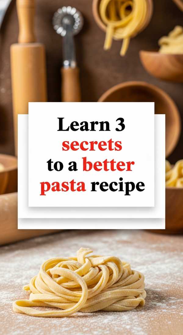 Learn 3 Secrets To A Better Pasta Recipe 6a1098af40245