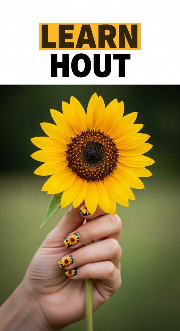 Learn Sunflower Nail Art In 5 Quick Minutes 69f5e2b38916d