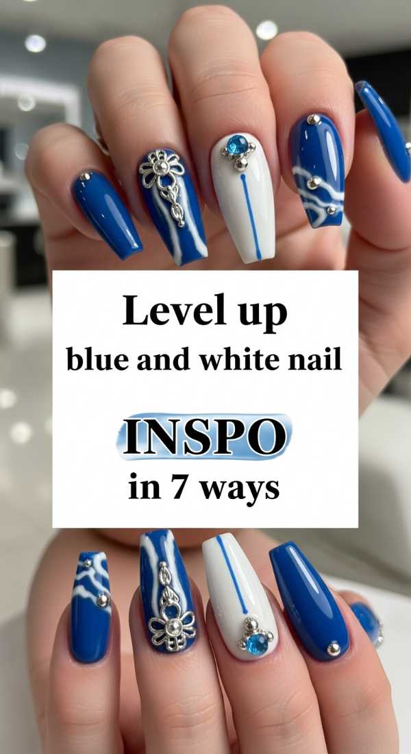 Level Up Blue And White Nail Inspo In 7 Ways 69fc7f6704ea0