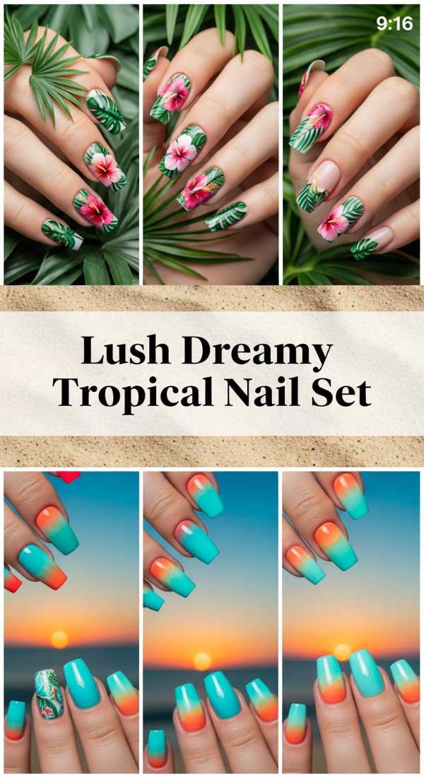 From Runways to Fingertips: The Ultimate Guide to Seasonal Luxury Nail Art Lush Dreamy Tropical Nail Set 69ff6c129f962