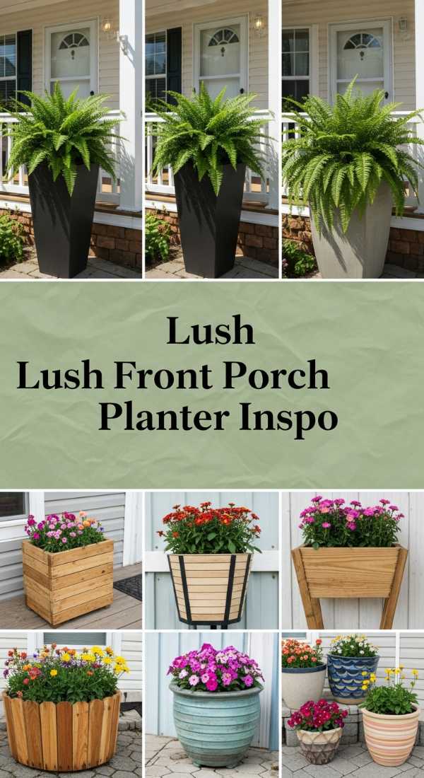 Chasing Sunlight: Whimsical Decor Tips for a Breezy Summer Home Lush Front Porch Planter Inspo 6a04ca9ebb985