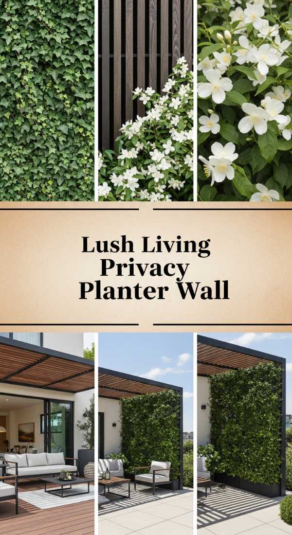 The Art of Elevated Living: Crafting Your Dream Backyard on a Budget Lush Living Privacy Planter Wall 69fb07620ae0b
