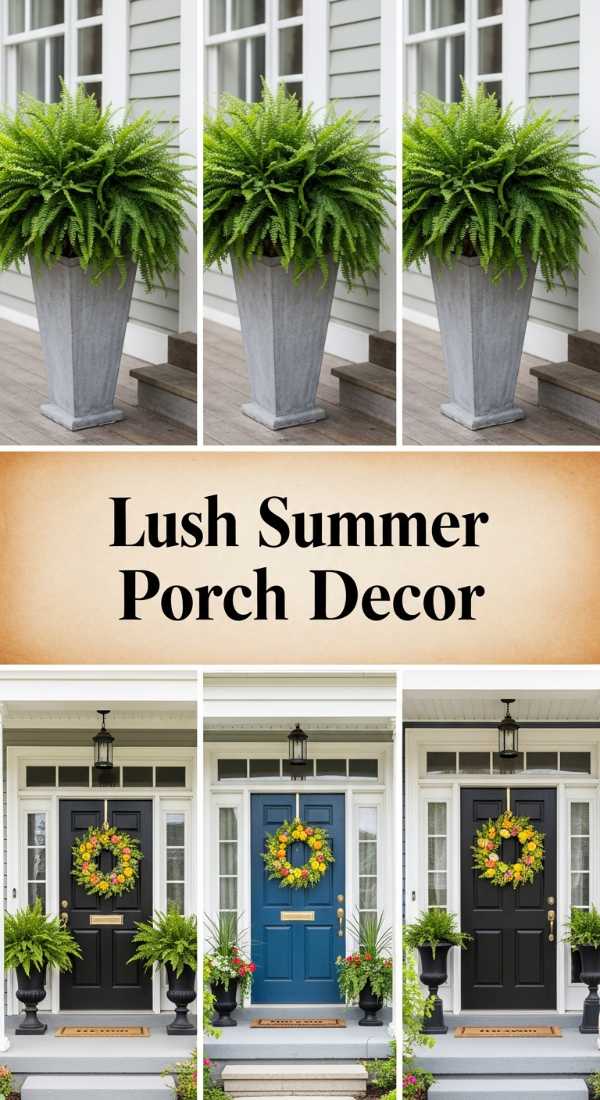 Sun-Kissed Spaces: Transforming Your Home and Garden for Summer Lush Summer Porch Decor 6a04bc5fb0f7e