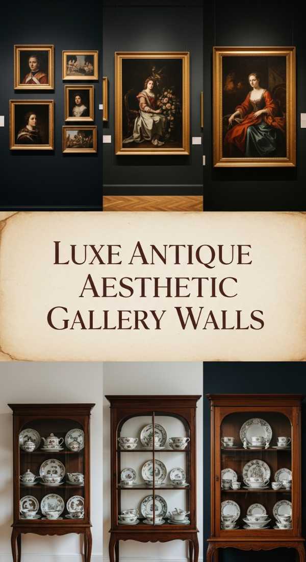 Luxe Antique Aesthetic Gallery Walls 6a03584490dd6