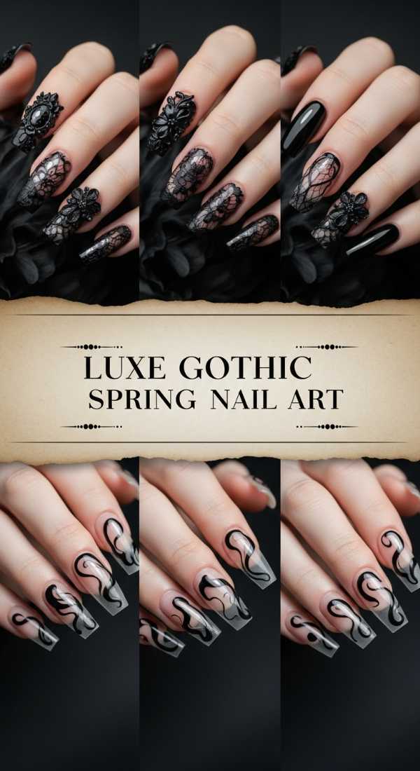 Move Over 2025: Why 2026 Nail Art is Taking Over the Beauty World Luxe Gothic Spring Nail Art 69ff6db17d2ba