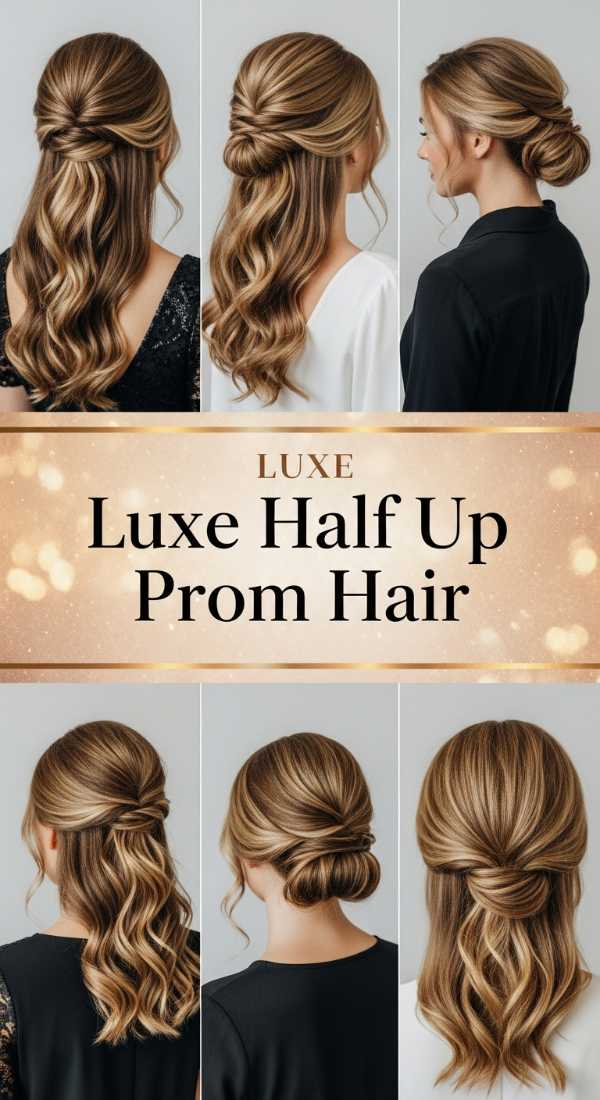 Slay the Season: Top Glamorous Hair Trends for Prom and Summer Luxe Half Up Prom Hair 6a0367265c436