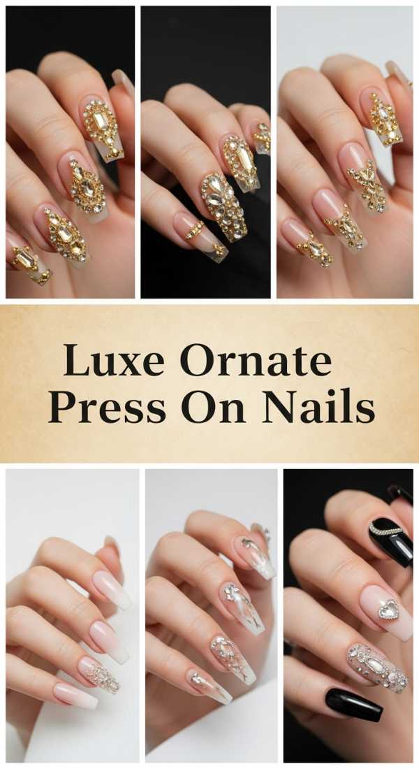Luxe Ornate Press On Nails 6a085b717459b