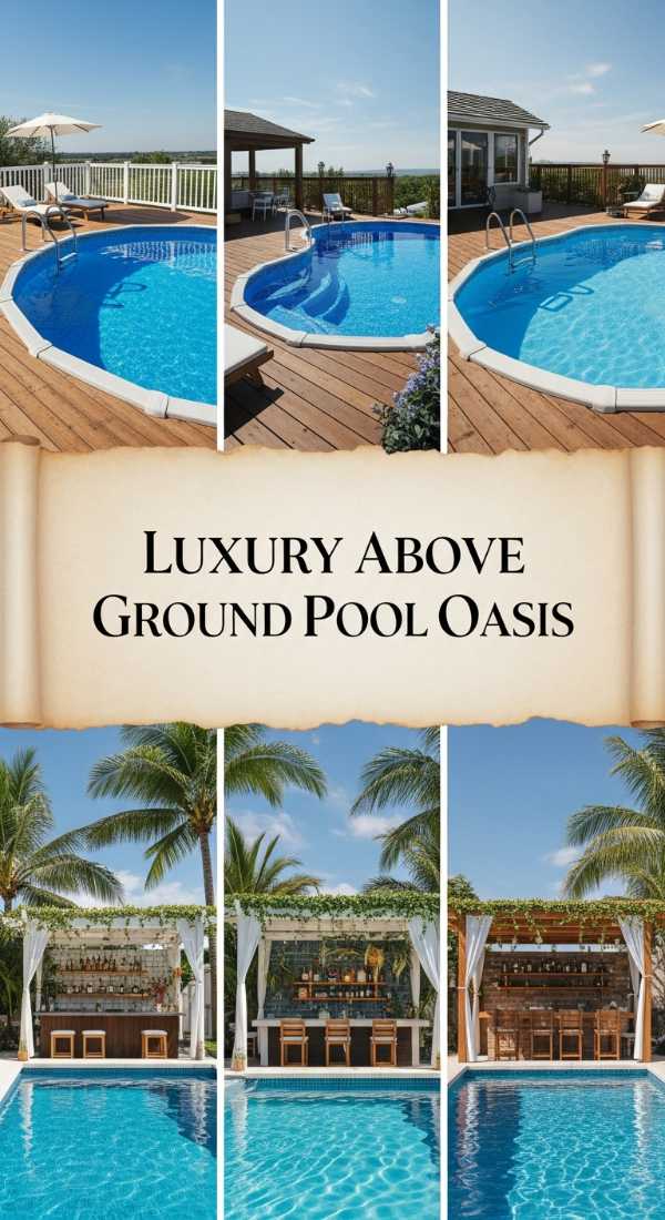 Luxury Above Ground Pool Oasis 6a04bc7125d1b