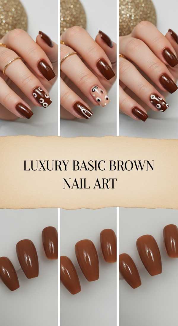 Luxury Basic Brown Nail Art 6a006c5e70545