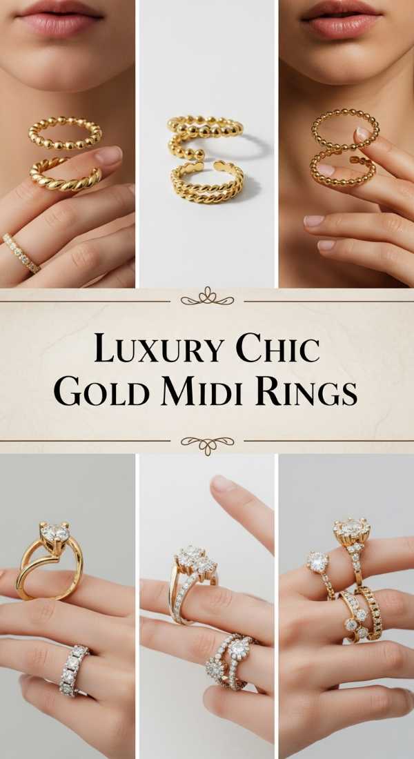 Luxury Chic Gold Midi Rings 69fdbc32ac8f5