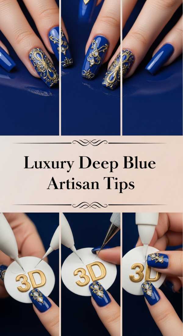 Luxury Deep Blue Artisan Tips 6a08584cc9180
