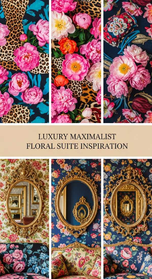 Timeless Charm: Transform Your Room with Vintage Florals Luxury Maximalist Floral Suite Inspiration 69fc6cf7ed83d