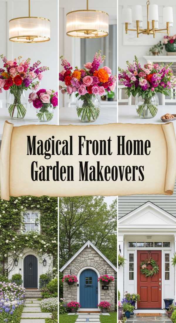 Minimalist Grandeur: Transforming Your Yard into a Modern Masterpiece Magical Front Home Garden Makeovers 69ff476443e62