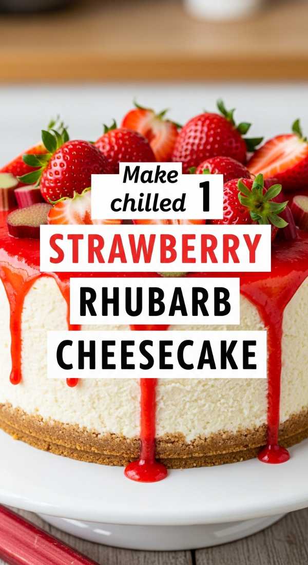Make 1 Chilled Strawberry Rhubarb Cheesecake 69fd8cc0bc7a5