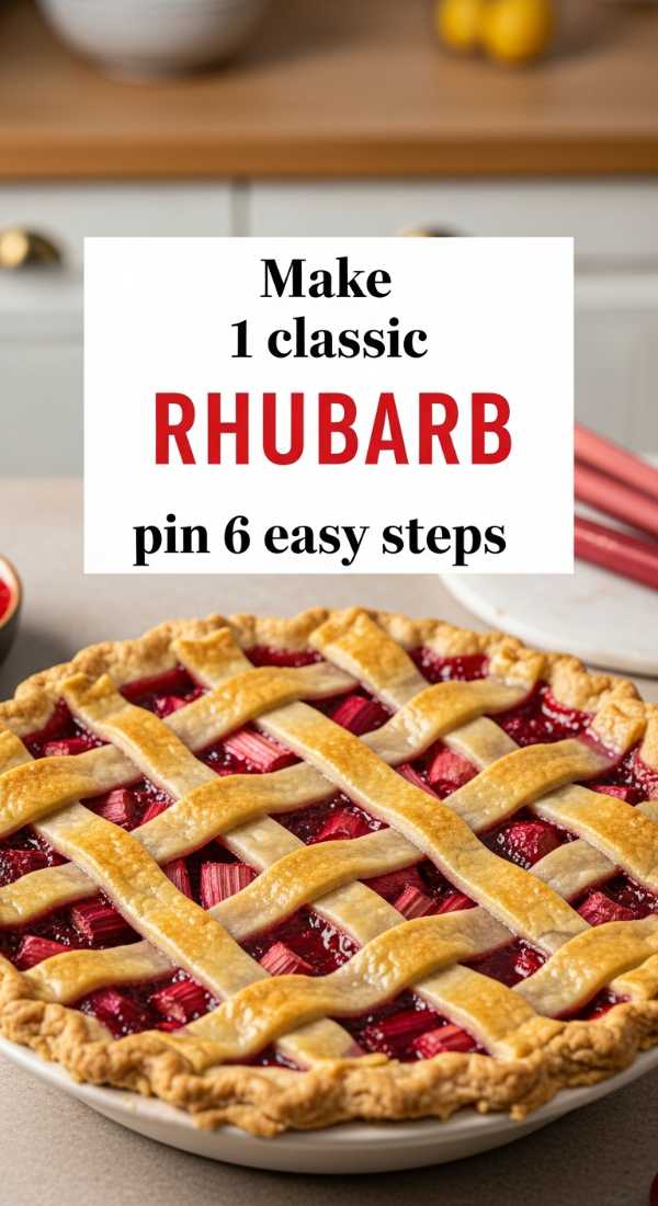 Make 1 Classic Rhubarb Pie In 6 Easy Steps 6a06c1f084748