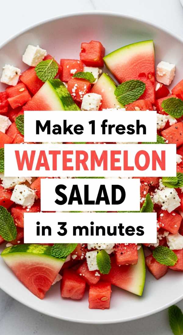Make 1 Fresh Watermelon Salad In 3 Minutes 6a07038c3d752