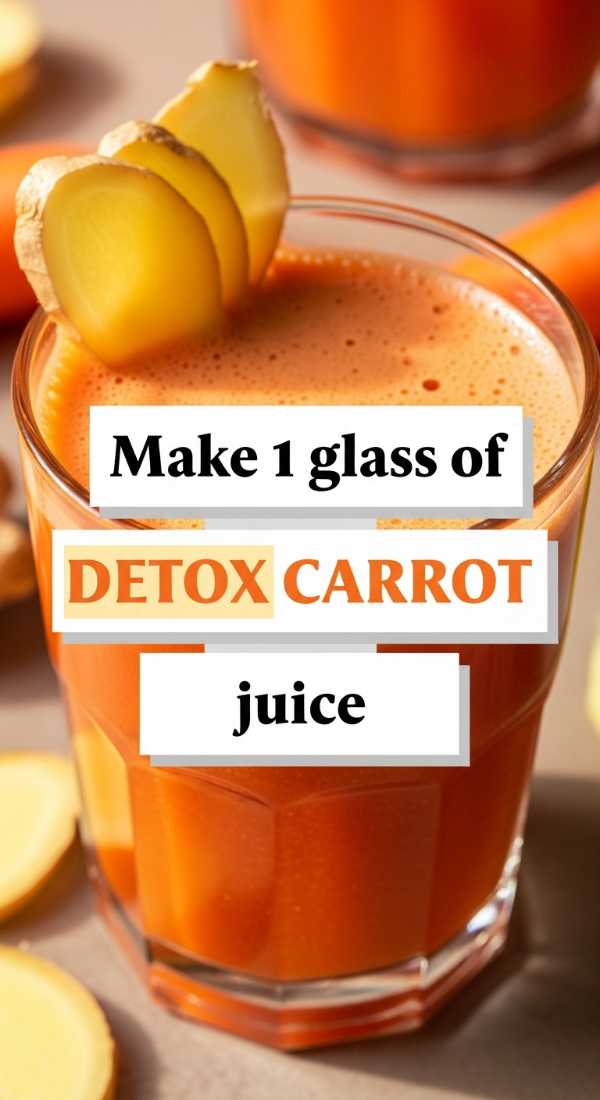Make 1 Glass Of Detox Carrot Juice 69fc1900b1ece