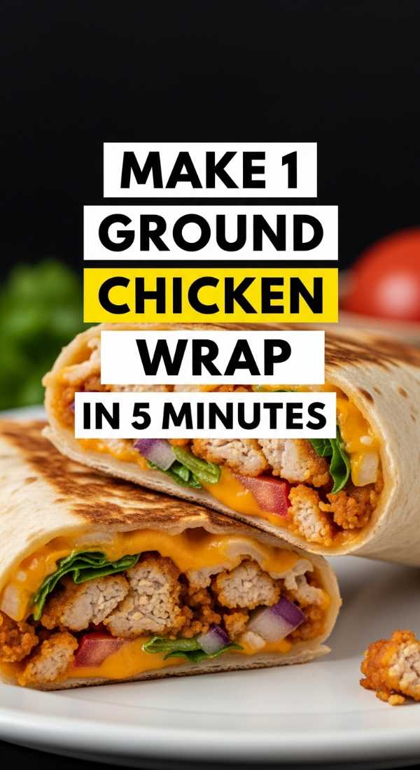 Make 1 Ground Chicken Wrap In 5 Minutes 69fc1758f145f